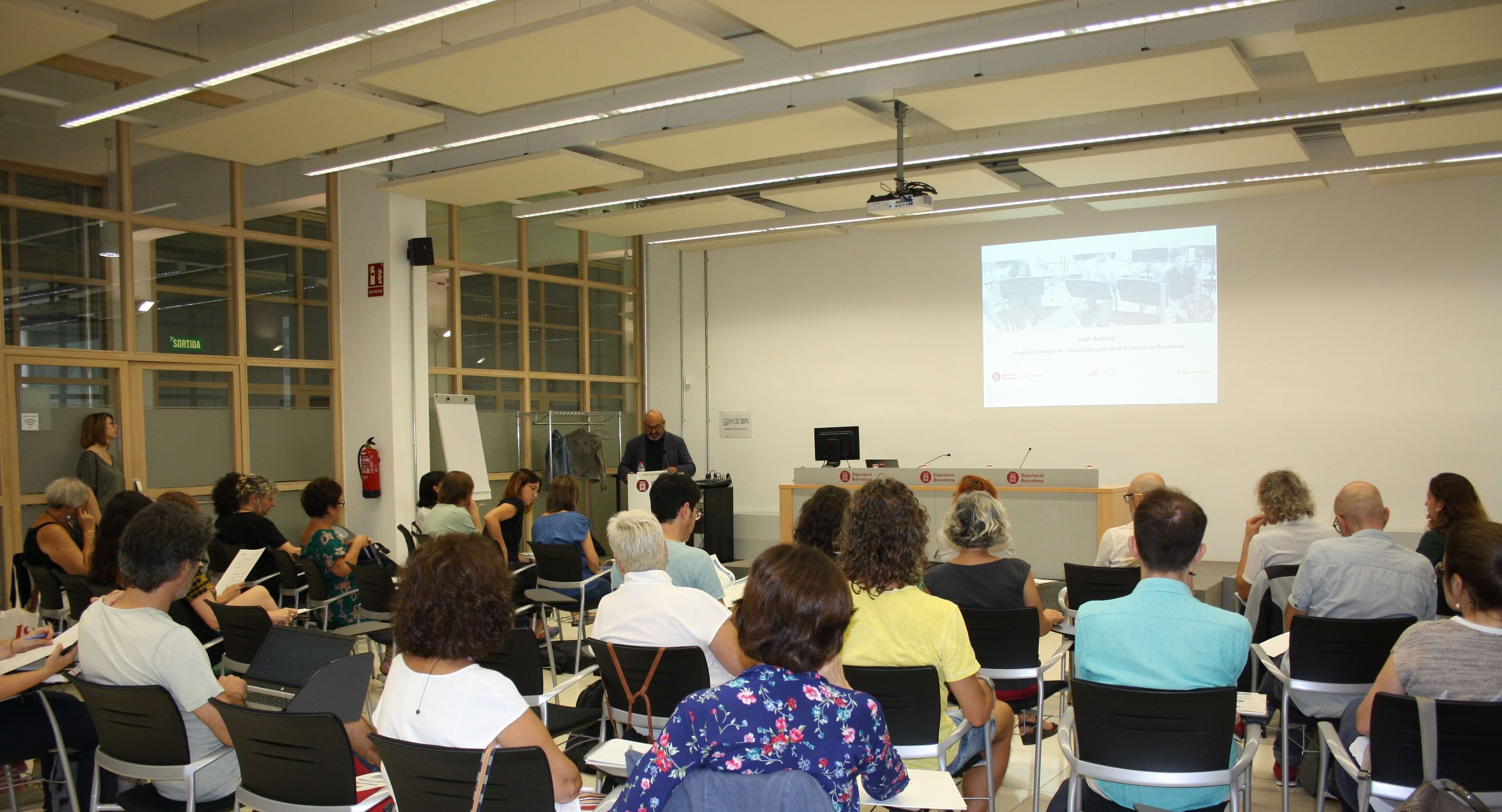 Inauguració de Joan Galiano, president delegat de l’Àrea d’Educació