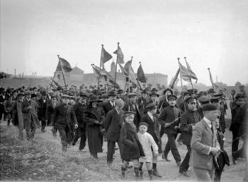 Inauguració de les obres del nou camp del FC Barcelona a les Corts, 1922. Fons i autoria: Frederic Juandó Alegret. (CAT AGDB R. 54836)