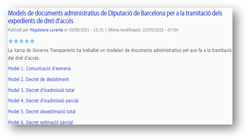 Models de documents-tramitació SAIPS